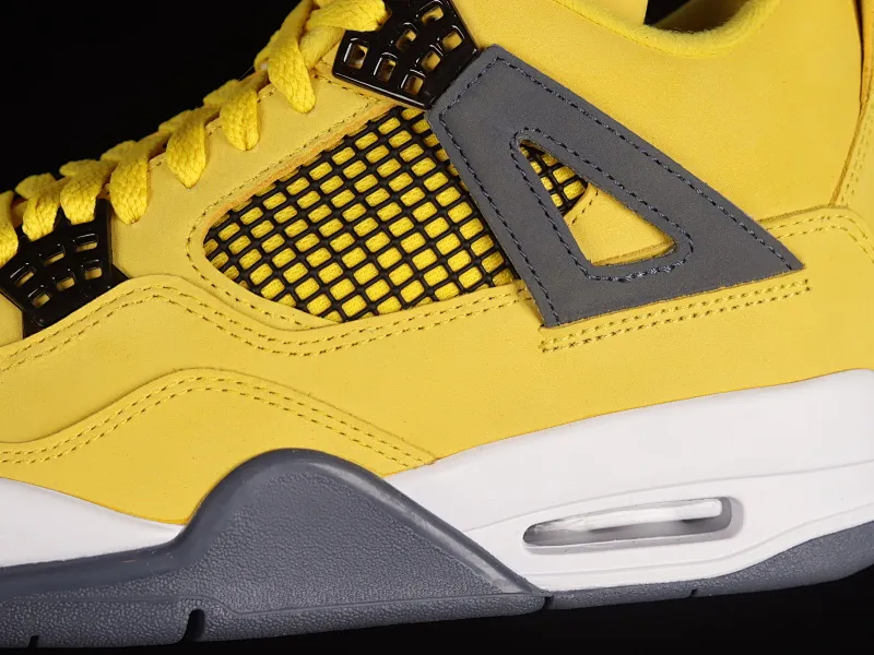 All categories Air Jordan Jordan series basketball shoes Air Jordan 4 LJR version Air Jordan 4 Retro "Lightning" AJ4 Joe 4 replica white and yellow electric mother CT8527-700